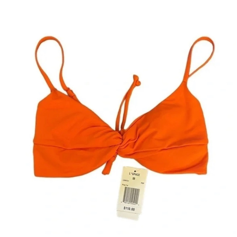 Nwt L*SPACE Ringo Bikini Top Poppy Size Medium